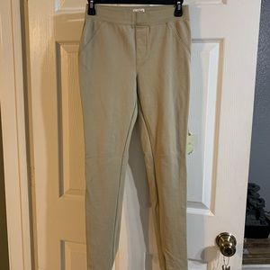 Girls khaki jeggings, size xl 14/16